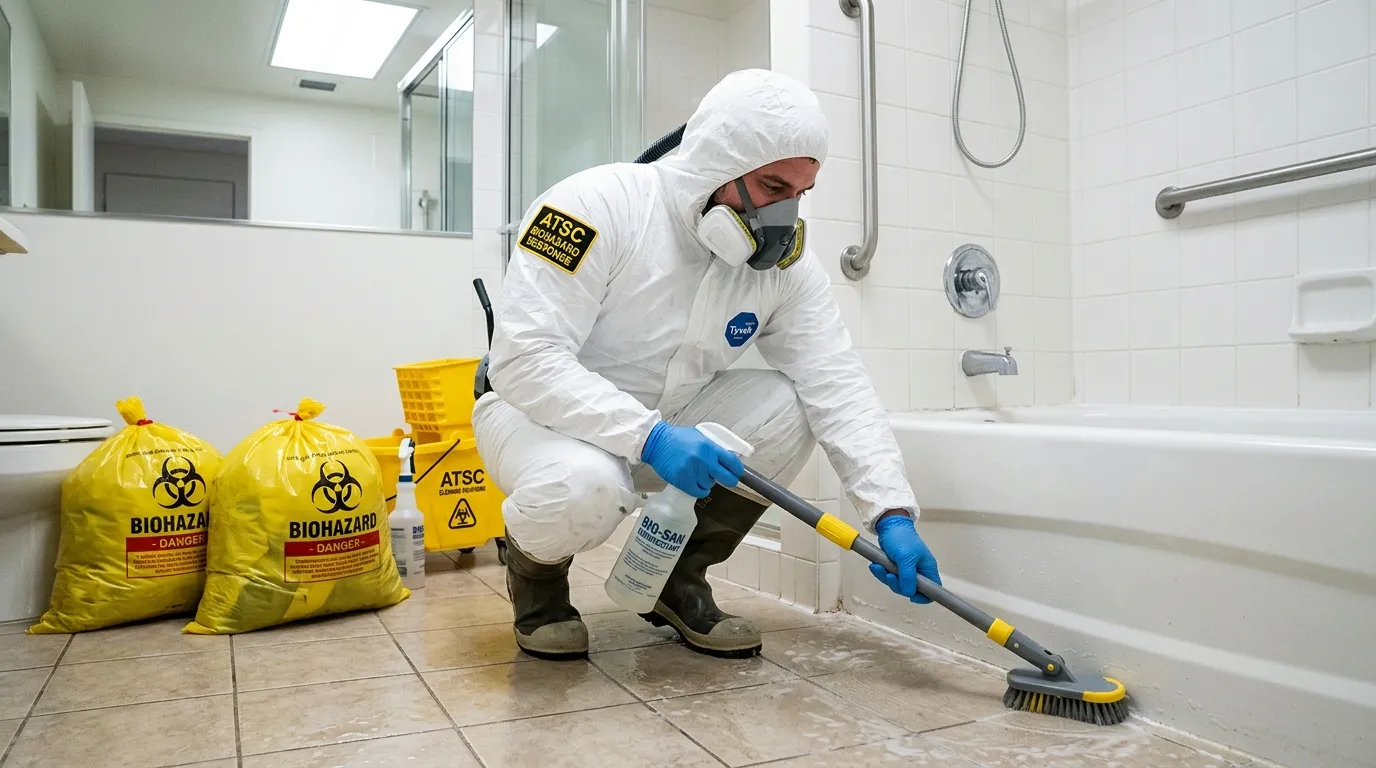 Decontamination equipment deployed for Blood Cleanup in Cold Spring Harbor